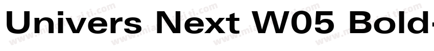 Univers Next W05 Bold字体转换